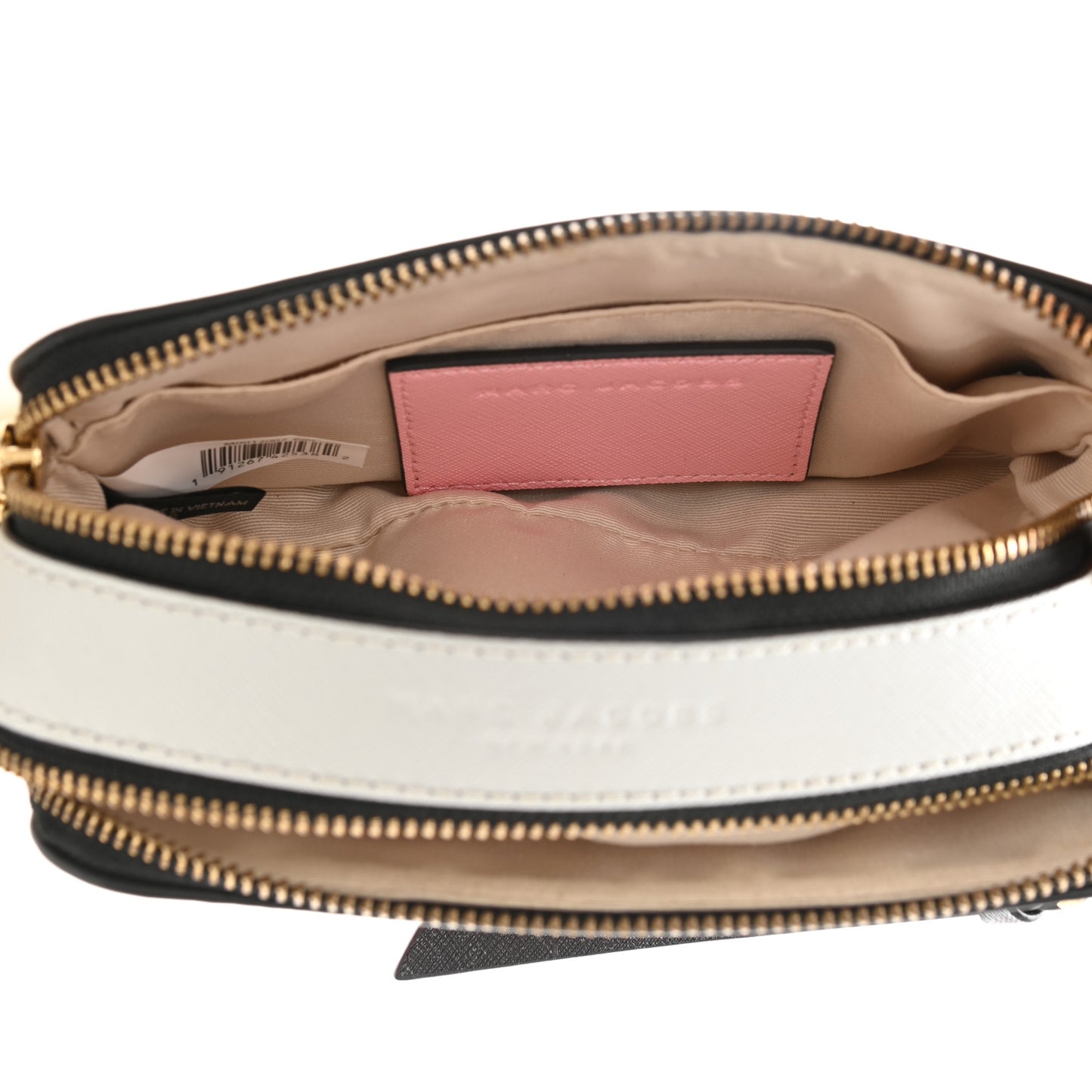 Saffiano Small Snapshot Camera Bag Baby Pink Multicolor