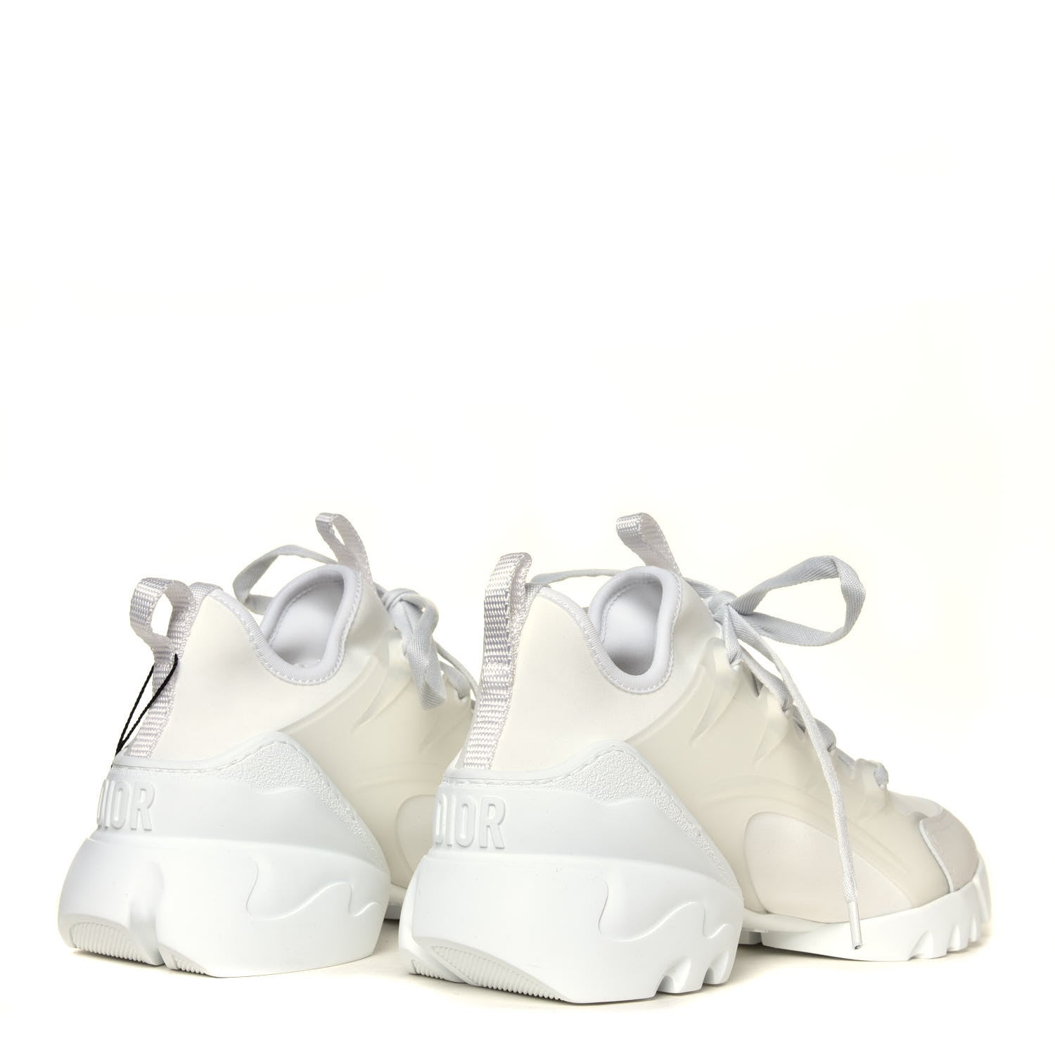 Christian Dior Technical Fabric Rubber Womens D-Connect Sneakers 36.5 White 5 of 12