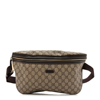 Gucci GG Supreme Monogram Belt Bag Dark Brown 1 of 11