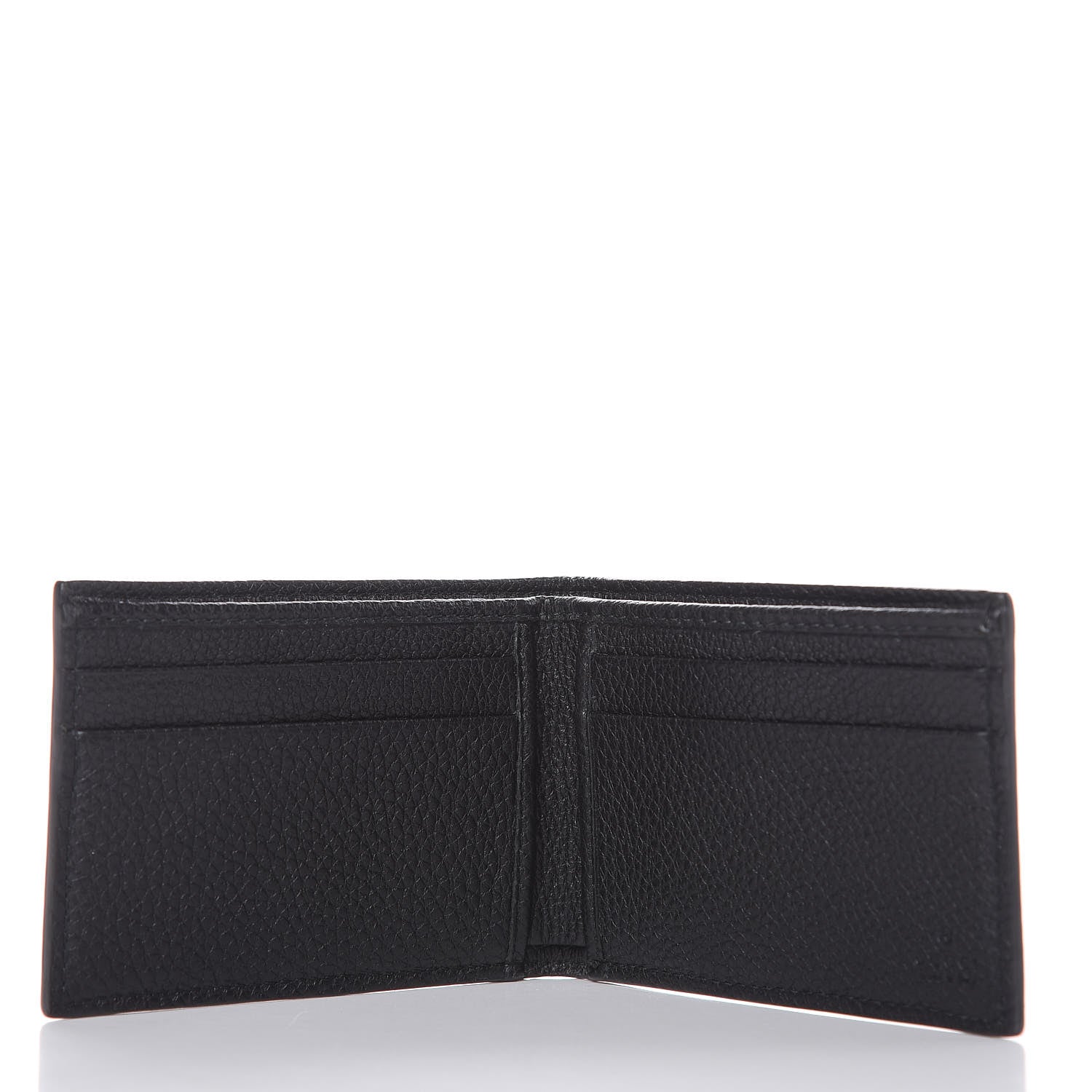 Gucci Cripto Calfskin Logo Bi-Fold Short Wallet Black Grege 5 of 7