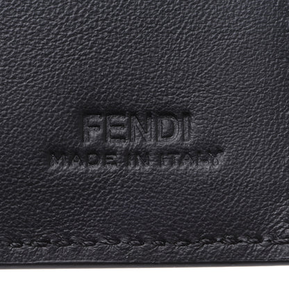 Fendi Vitello CamouFF Bi-Fold Wallet Black Multicolor 6 of 9