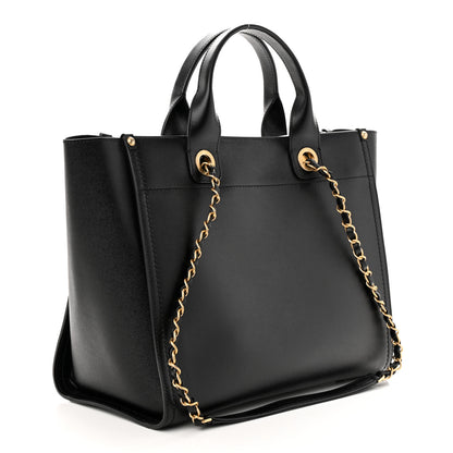 Chanel Caviar Small Studded Deauville Tote Black 3 of 10