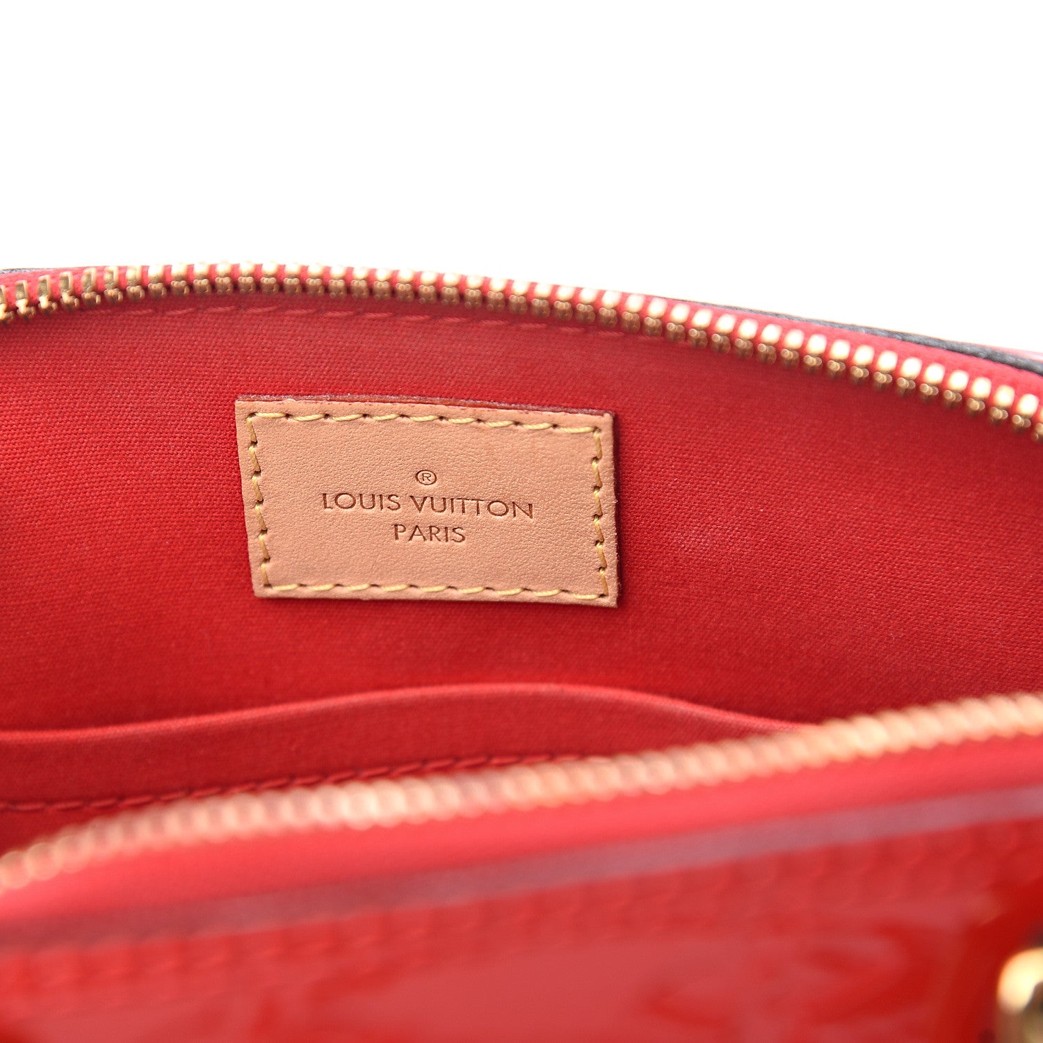 Louis Vuitton Vernis Alma BB Cherry 5 of 9
