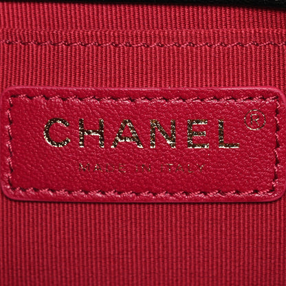 Chanel Lambskin Quilted Diamond Lock Flap Black 6 of 15