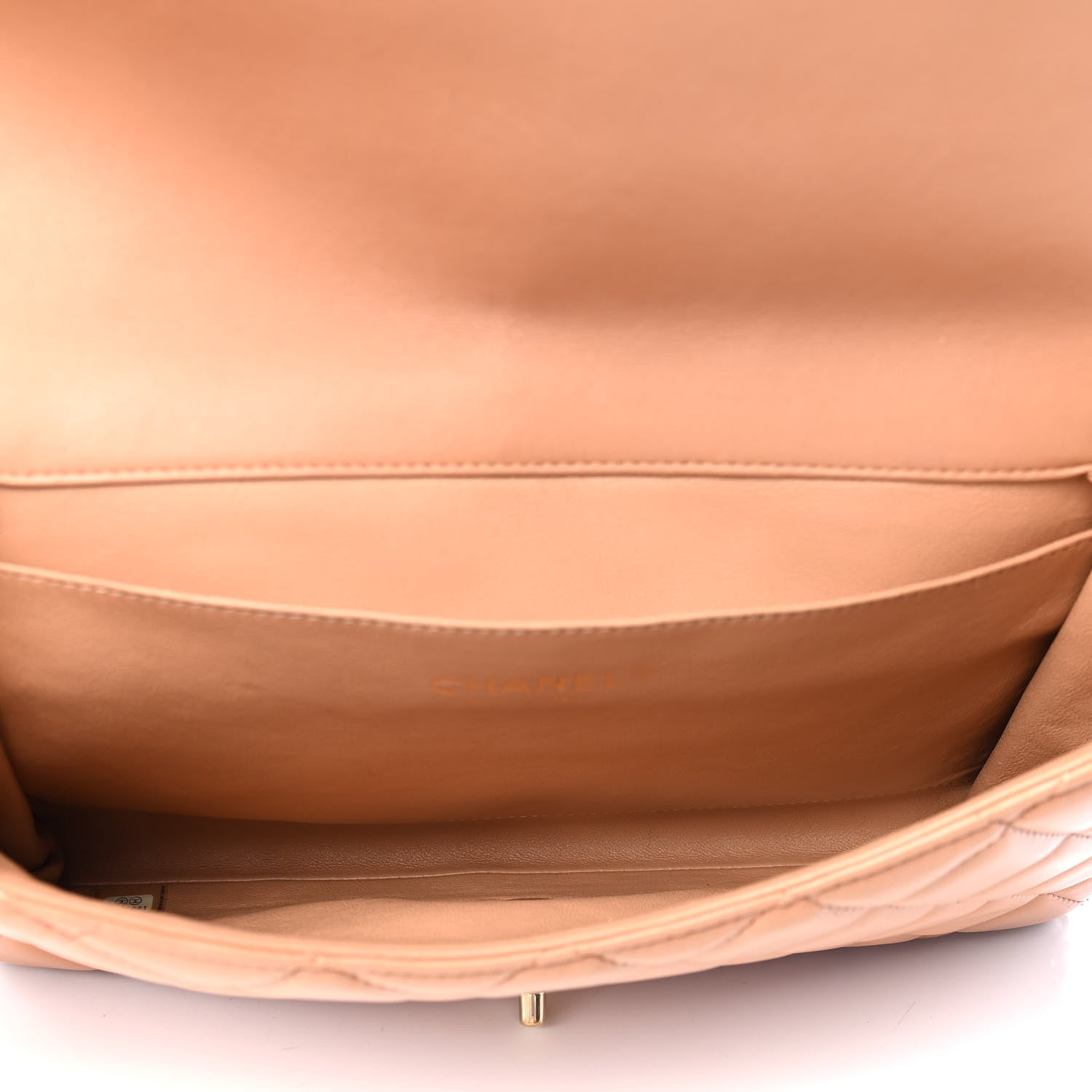 Chanel Lambskin Quilted Clutch With Chain Flap Brown 7 of 9