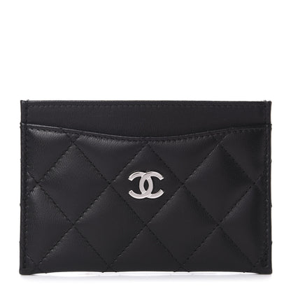 Chanel Lambskin Quilted Card Holder Black 1 of 9