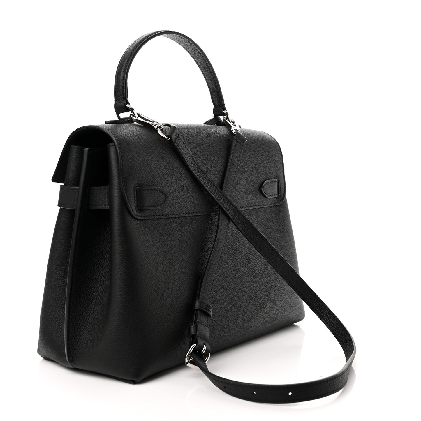 Soft Calfskin Lockme Ever MM Black