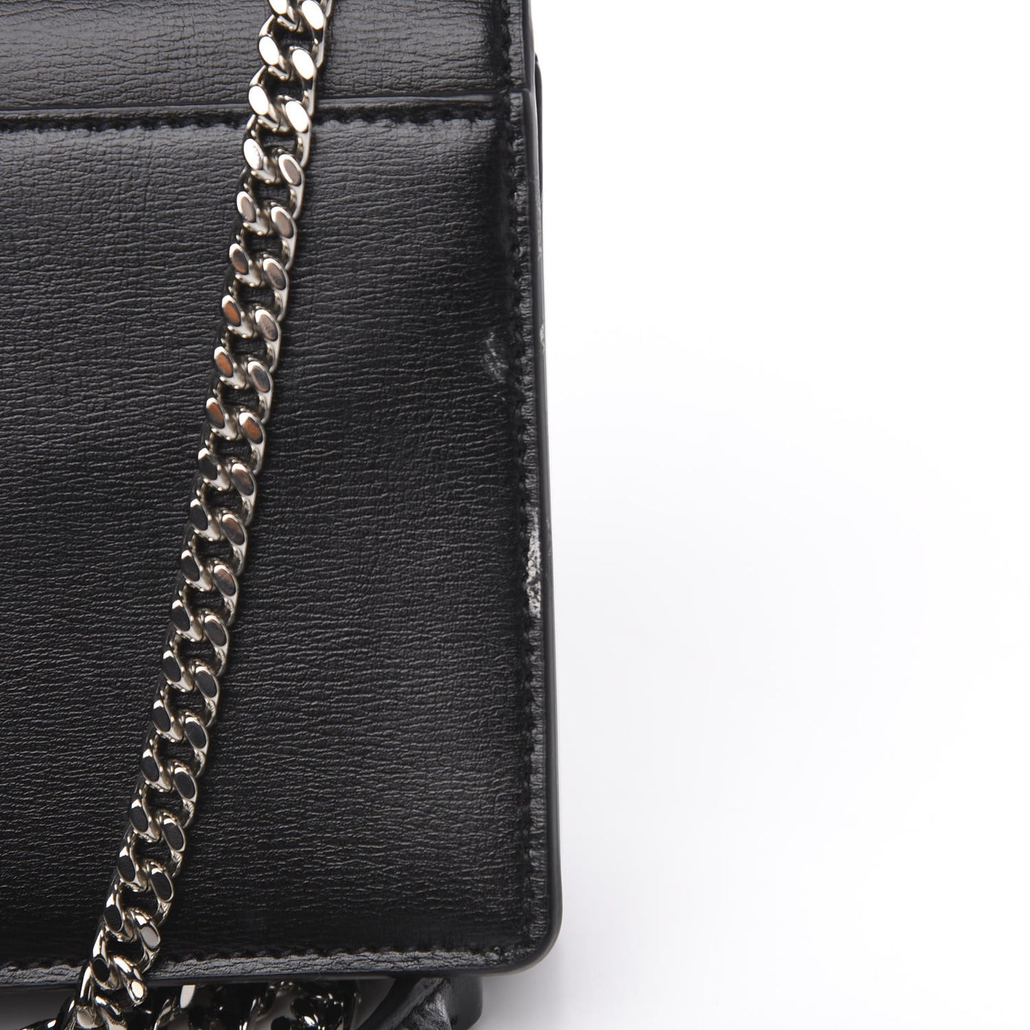 Calfskin Monogram Sunset Chain Wallet Black
