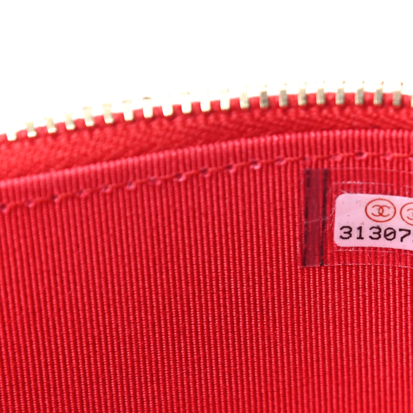 Lambskin Camellia Embossed Mini Vanity Case With Chain Red