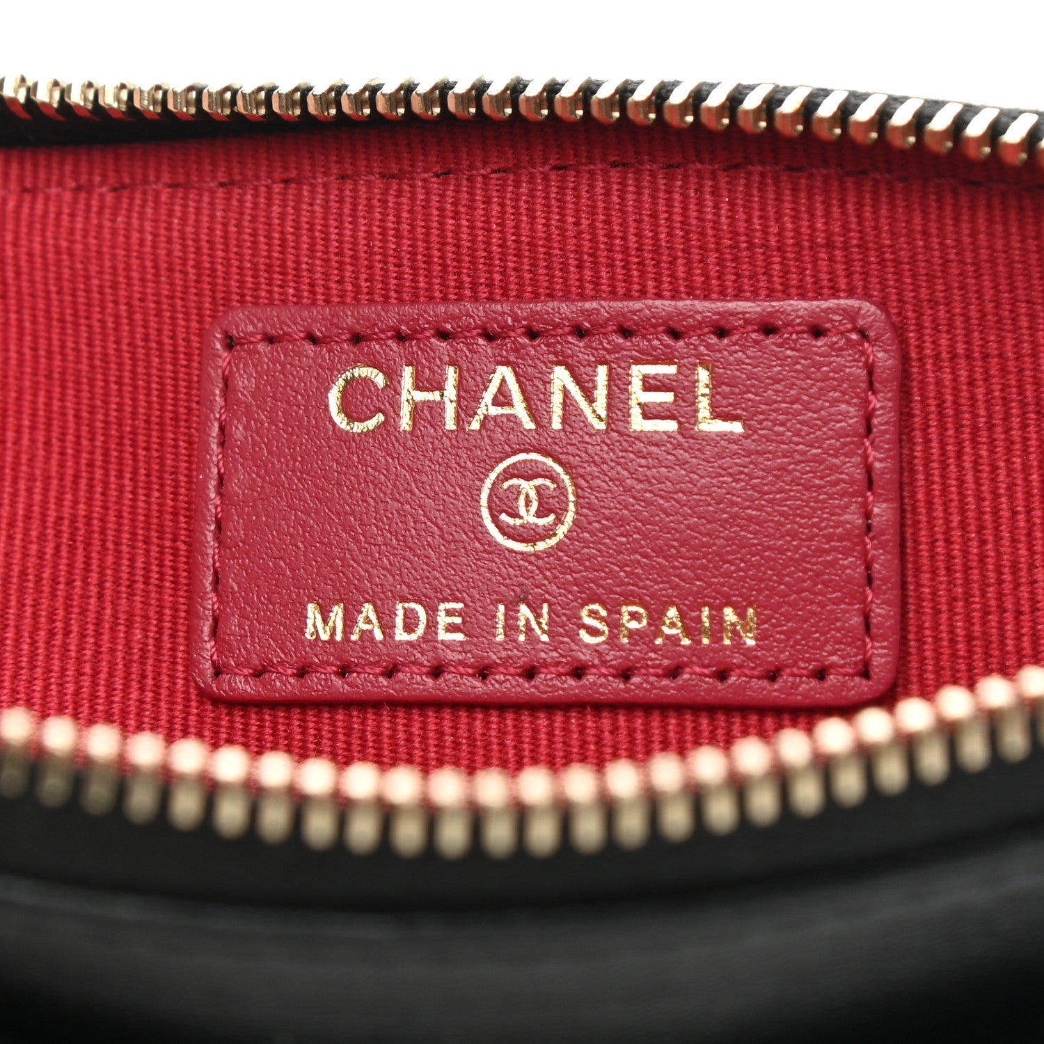 Chanel Lambskin Quilted Chanel 19 Zip Card Holder Wallet Black 6 of 9
