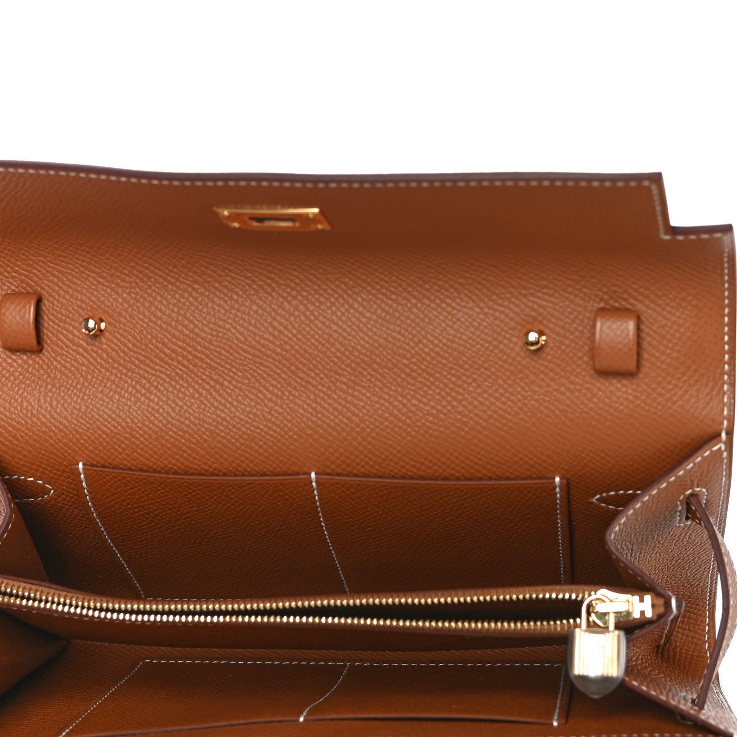 Hermes Epsom Kelly Wallet To Go Gold 5 of 10