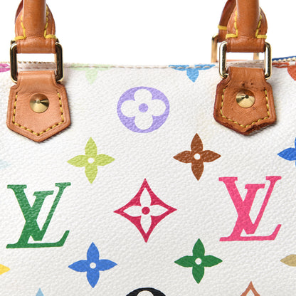 Louis Vuitton Monogram Multicolor Mini Sac HL Speedy White 9 of 9