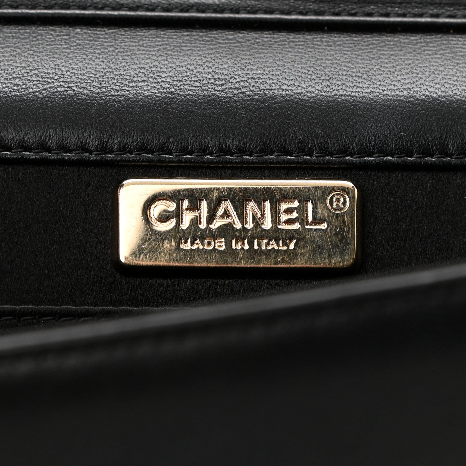Chanel Lambskin Chocolate Bar Piercing CC Studded Small Chain Flap Bag Black 6 of 12