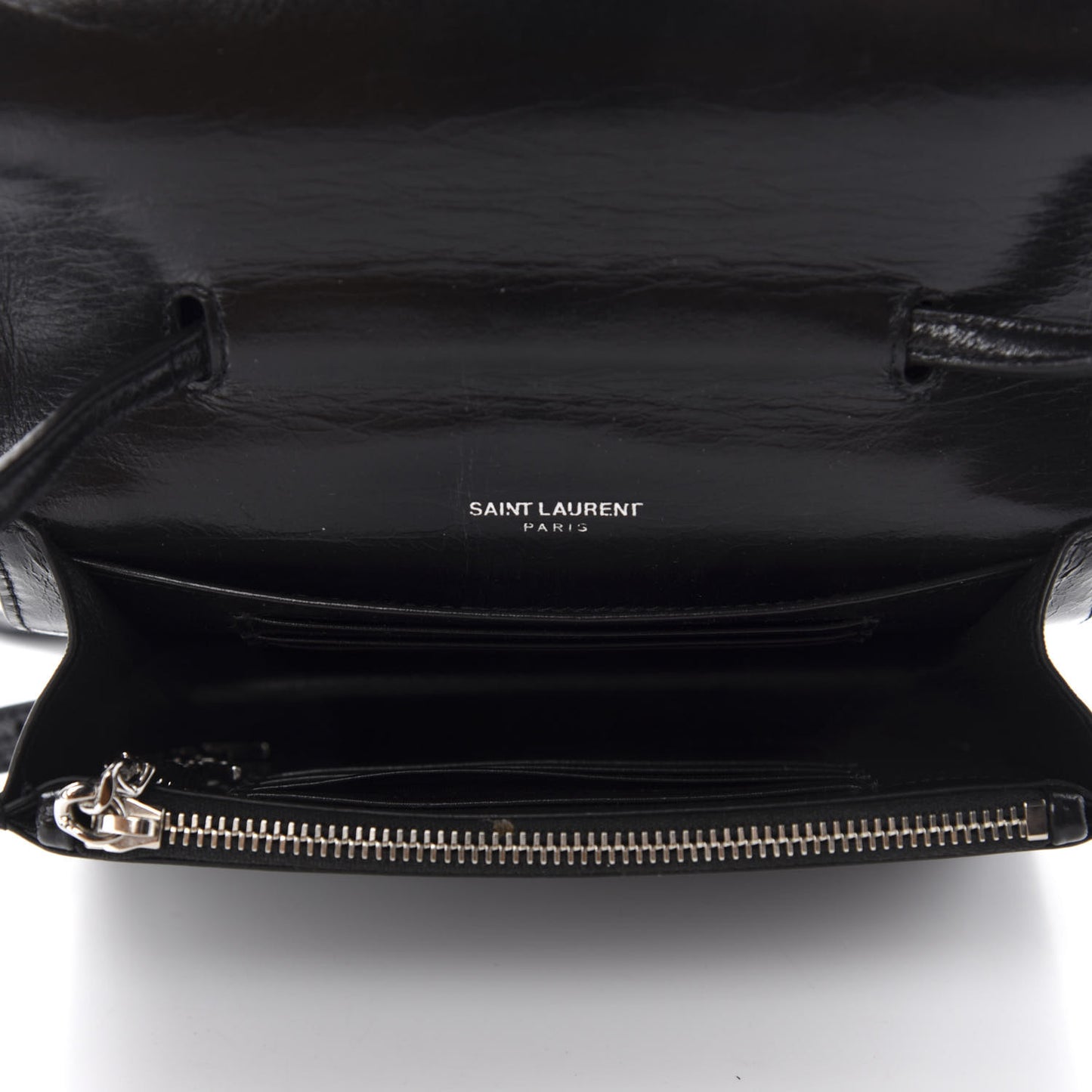 Textured Patent Crystal Toy Kate Crossbody Black