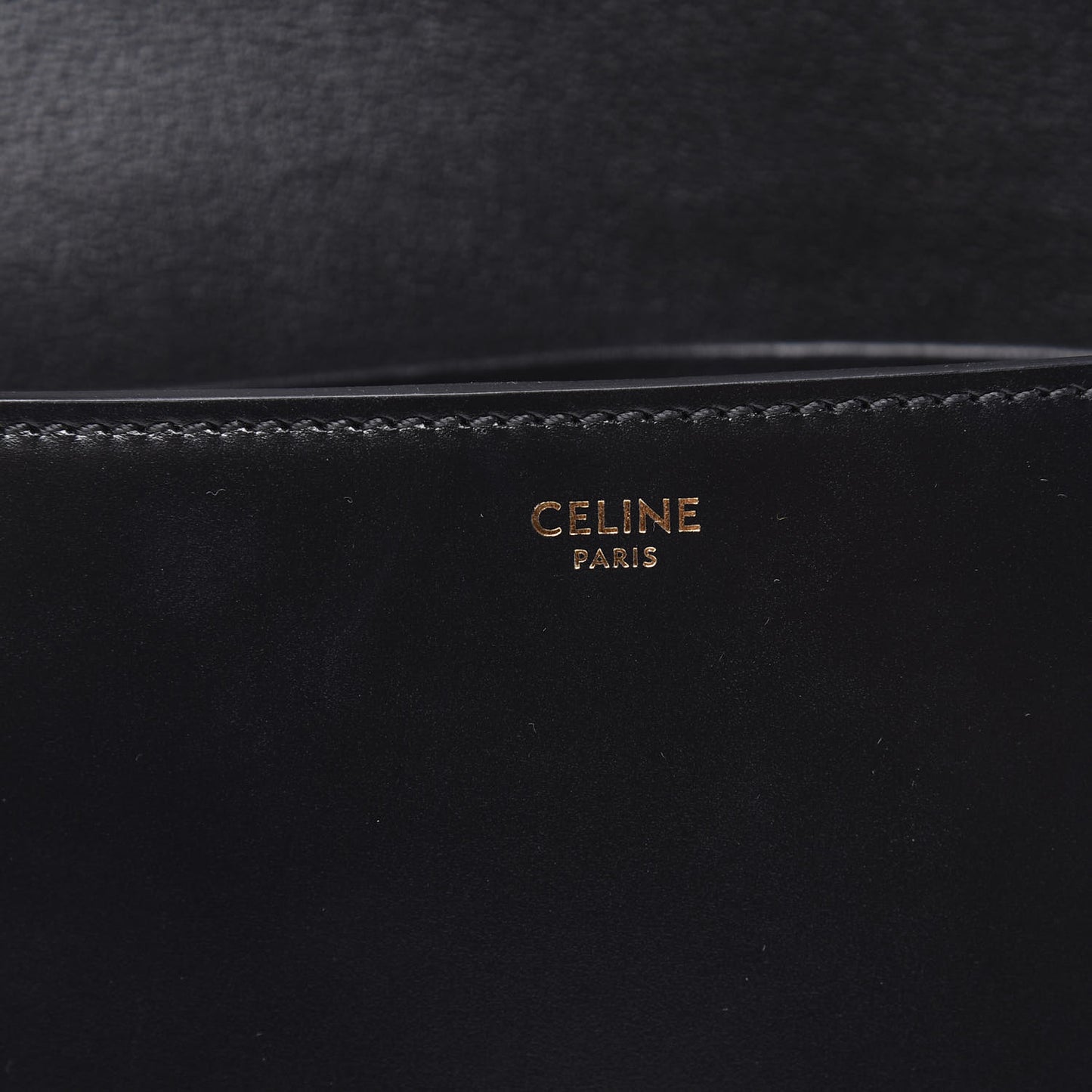 Satinated Calfskin Medium Crecy Bag Black