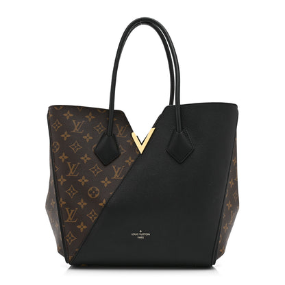 Louis Vuitton Calfskin Monogram Kimono Tote Black 1 of 10
