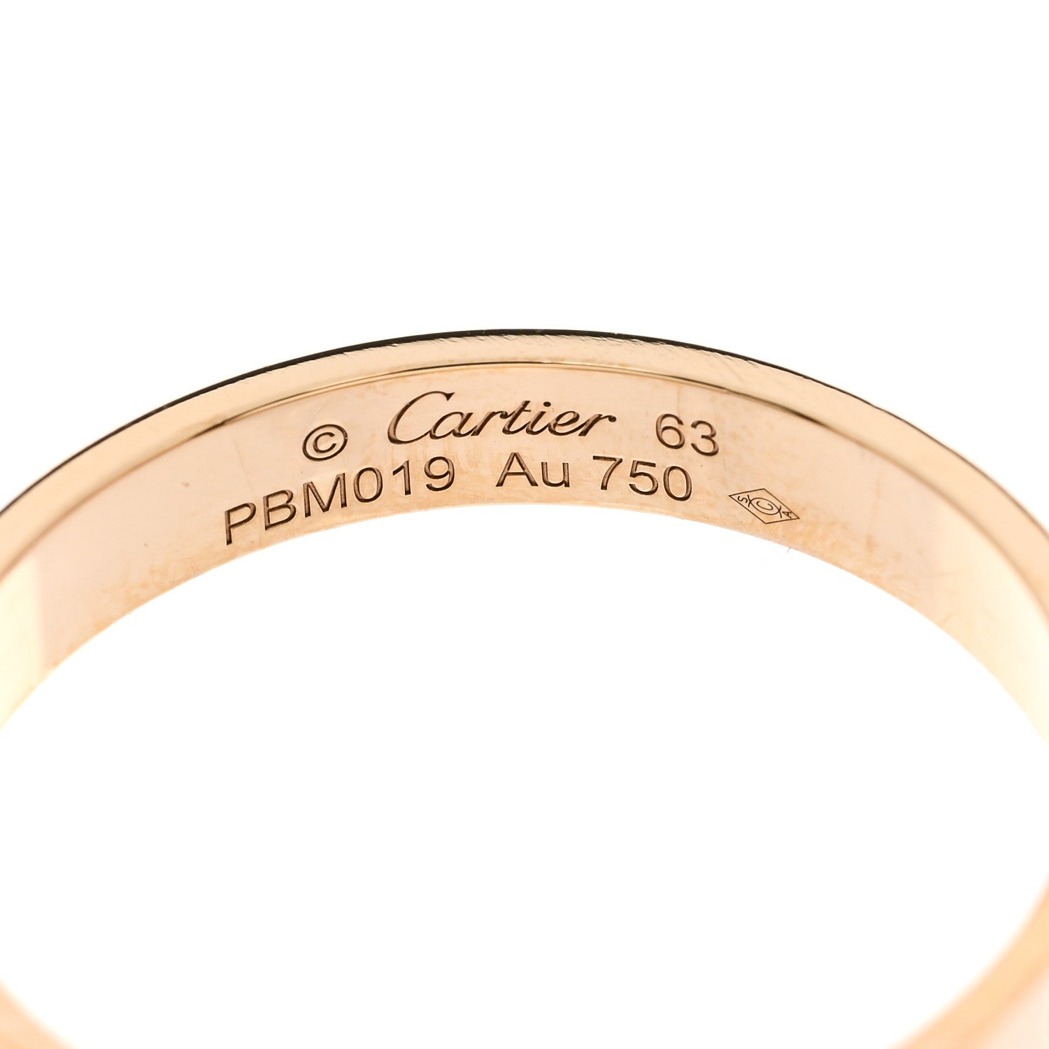 Cartier 18K Yellow Gold 3.5mm LOVE Wedding Band Ring 63 10.5 4 of 6