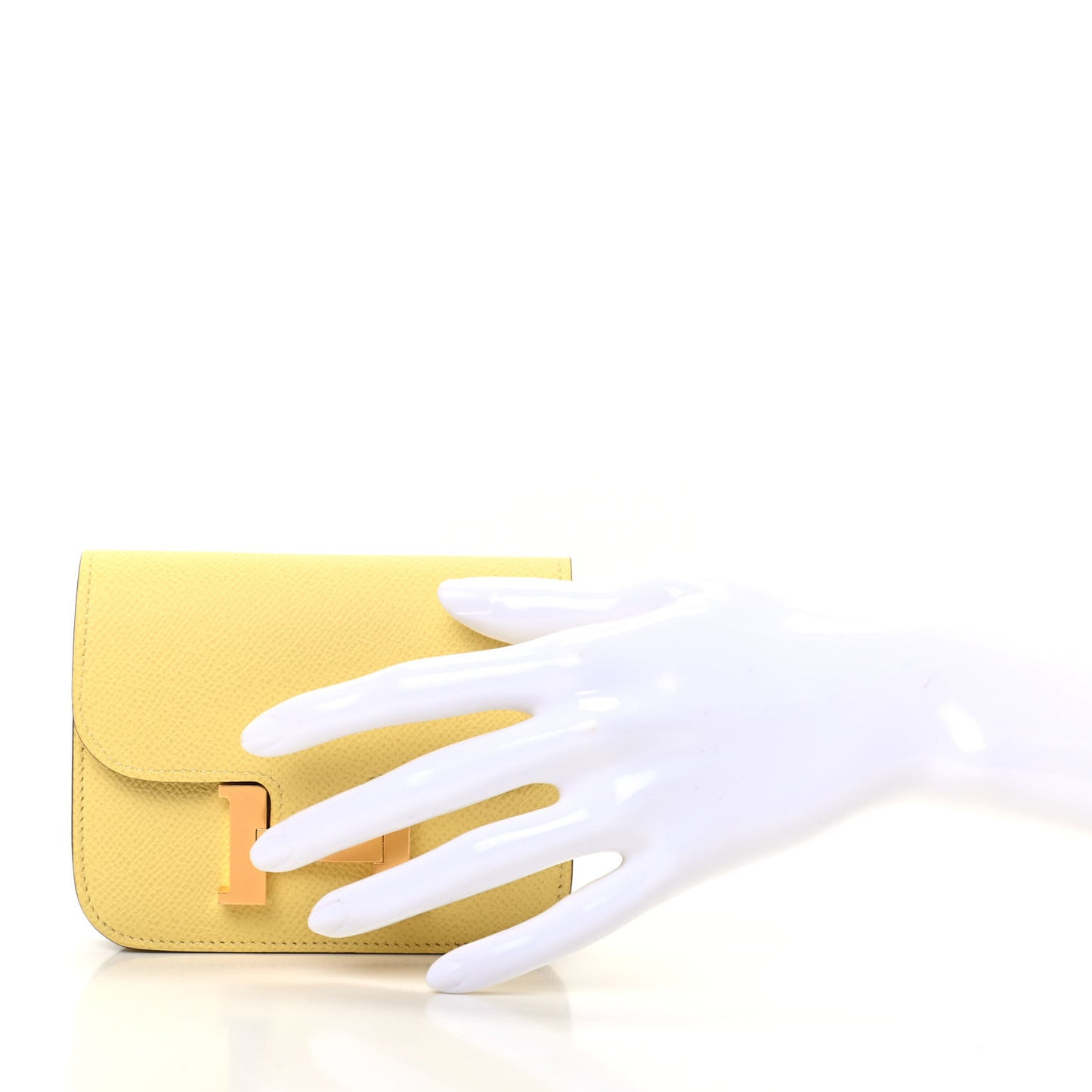 Epsom Constance Slim Wallet Jaune Poussin
