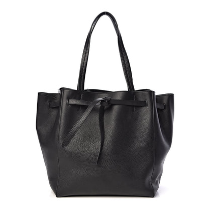 Celine Soft Grained Calfskin Small Belt Cabas Phantom Black 1 of 10