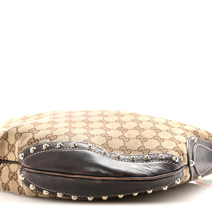 Gucci Monogram Web Studded Pelham Shoulder Bag Dark Brown Dark Brown 10 of 10