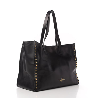 Valentino Garavani Nappa Medium Rockstud Soft Tote Black 3 of 11
