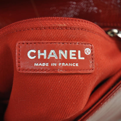 Chanel Patent Frame Flap Bag Red 7 of 9