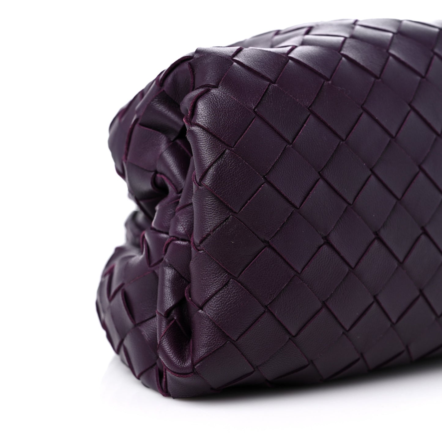 Nappa Maxi Intrecciato The Pouch Oversized Clutch Grape