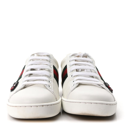 Gucci Calfskin Web Studded Womens Arrow Ace Sneakers 36 White 3 of 10