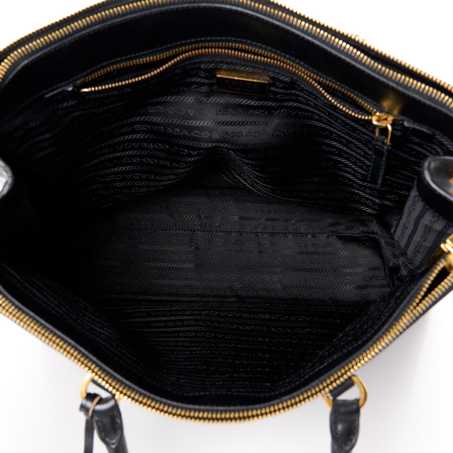 Prada Saffiano Large Galleria Double Zip Tote Black 5 of 12