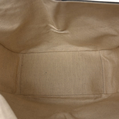 Loewe Calfskin Canvas Anagram Small Hammock Shoulder Bag Ecru Tan 5 of 8