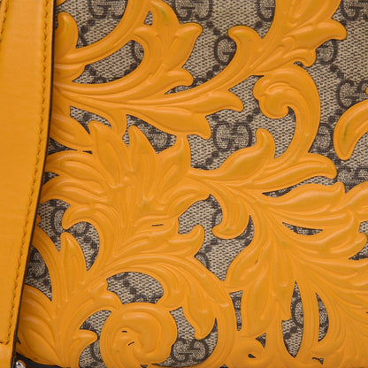 Gucci GG Supreme Monogram Arabesque Mini Chain Shoulder Bag Beige Yellow 13 of 21