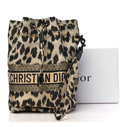 Christian Dior Canvas Mizza Embroidered Leopard DiorTravel Pouch Beige 11 of 11