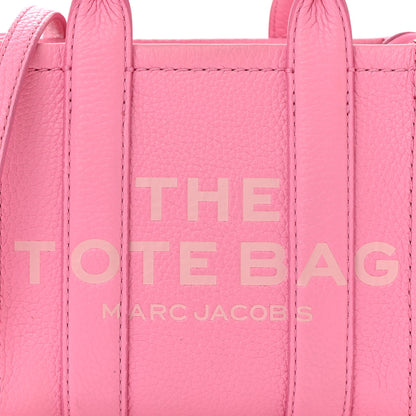 Marc Jacobs Grained Calfskin Mini The Tote Bag Petal Pink 7 of 11