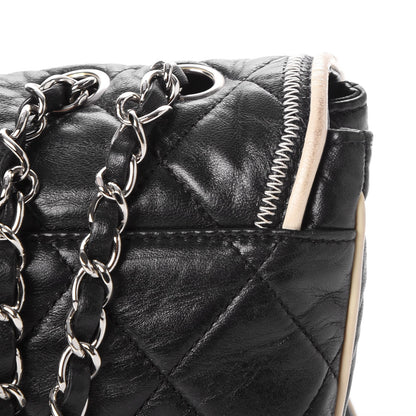 Chanel Lambskin East West Accordion Flap Black 17 of 23