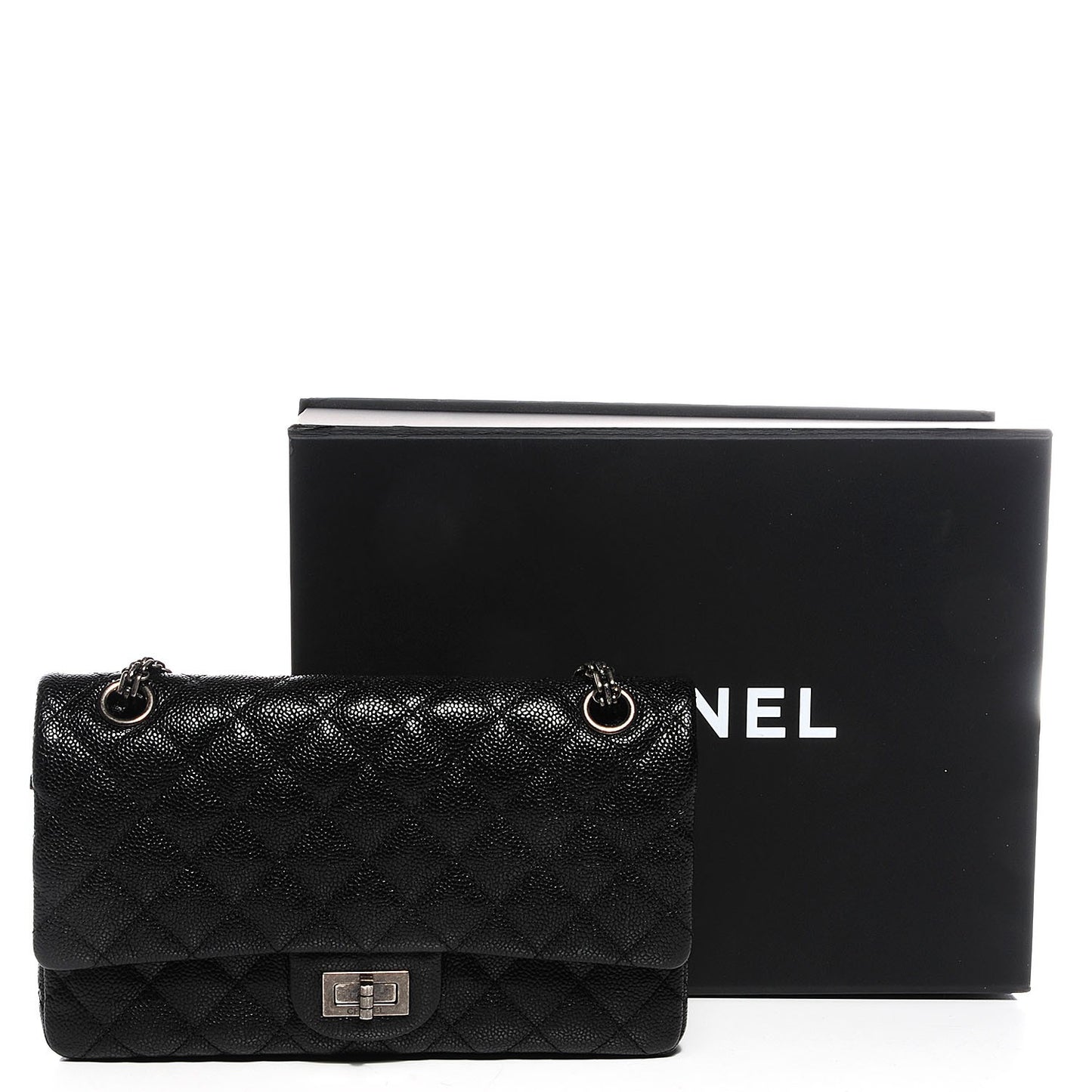 Caviar Quilted 2.55 Reissue 225 Flap Black
