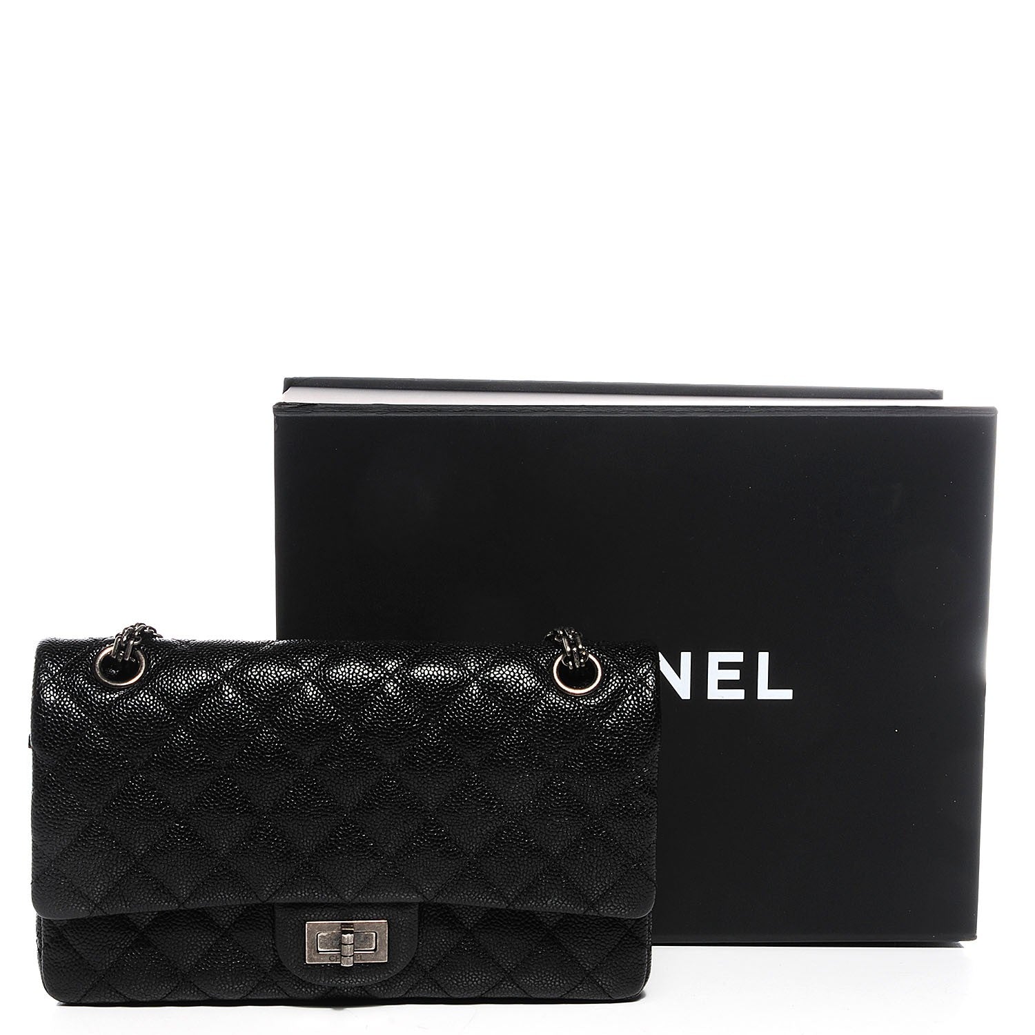 Chanel Caviar Quilted 2.55 Reissue 225 Flap Black 5 of 9