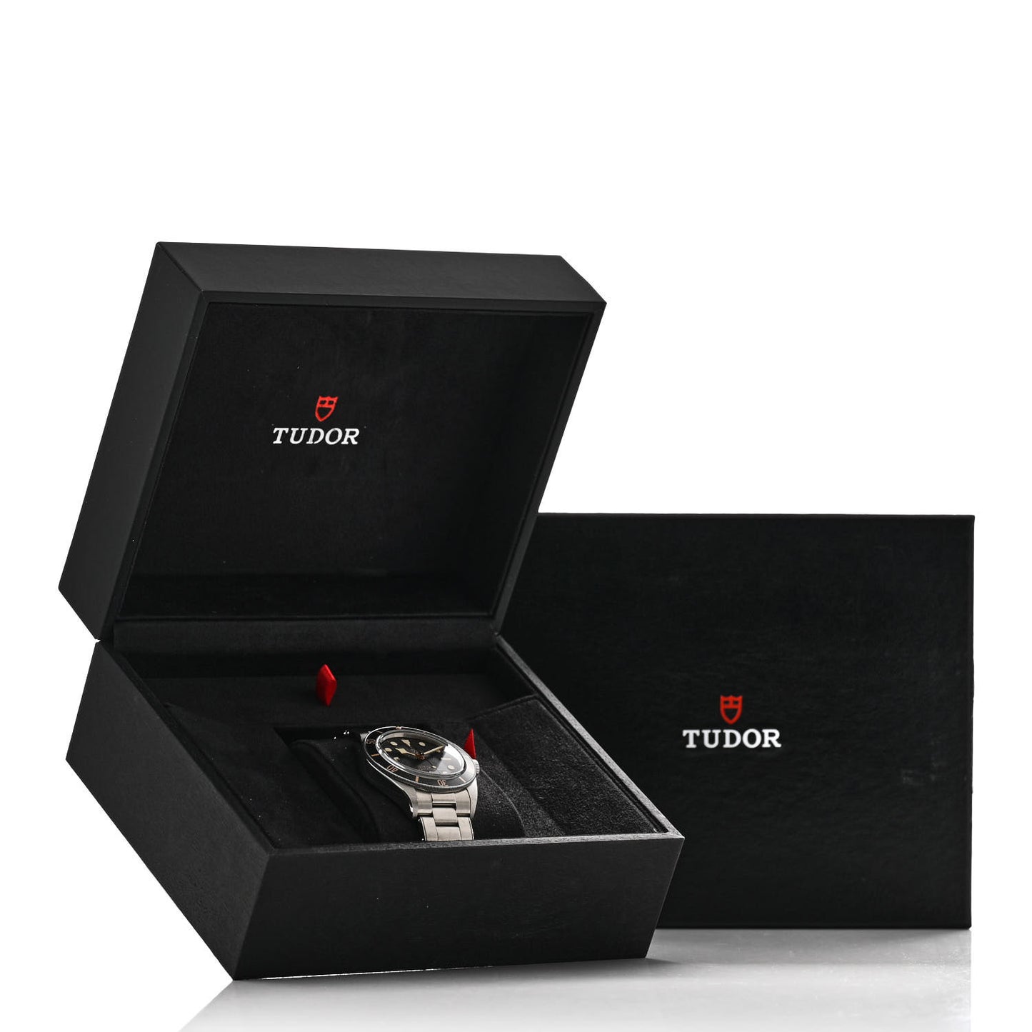 Stainless Steel 39mm Black Bay Fifty Eight Automatic Watch Black 79030N