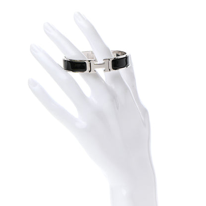 Hermes Enamel Narrow Clic Clac H Bracelet PM Black 2 of 5
