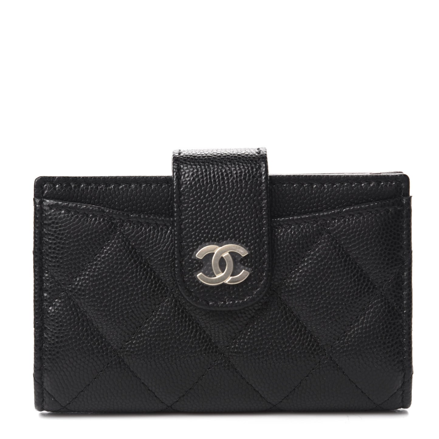 Caviar Quilted Small Classic Wallet Black