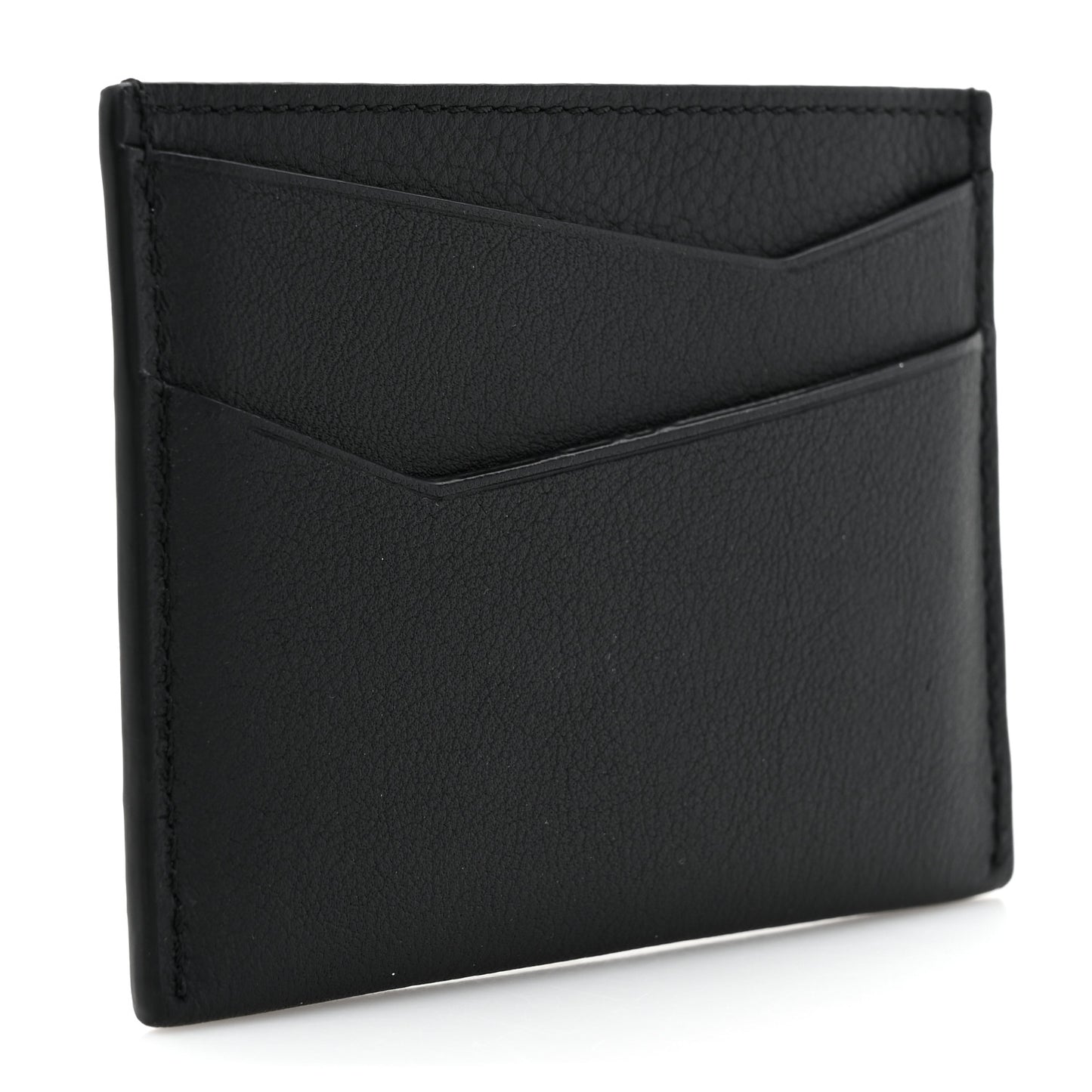 Calfskin Puzzle Card Holder Black