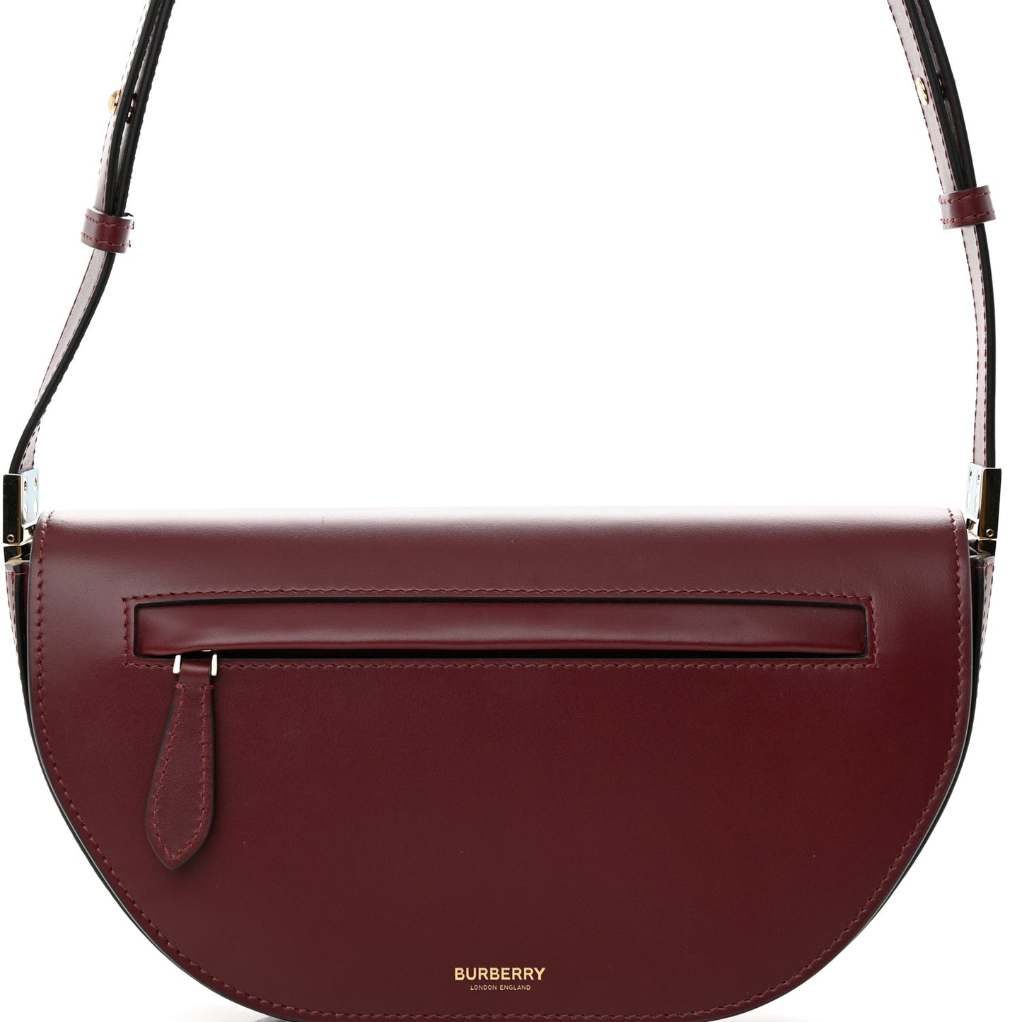 Calfskin Small Olympia Shoulder Bag Burgundy