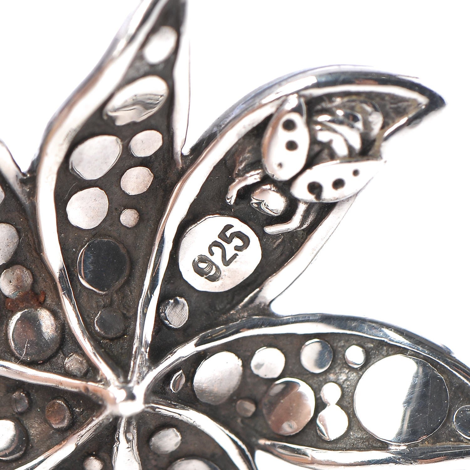 John Hardy Sterling Silver Ayu Dot Jasmine Flower Pendant 5 of 6