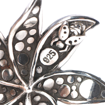 John Hardy Sterling Silver Ayu Dot Jasmine Flower Pendant 5 of 6