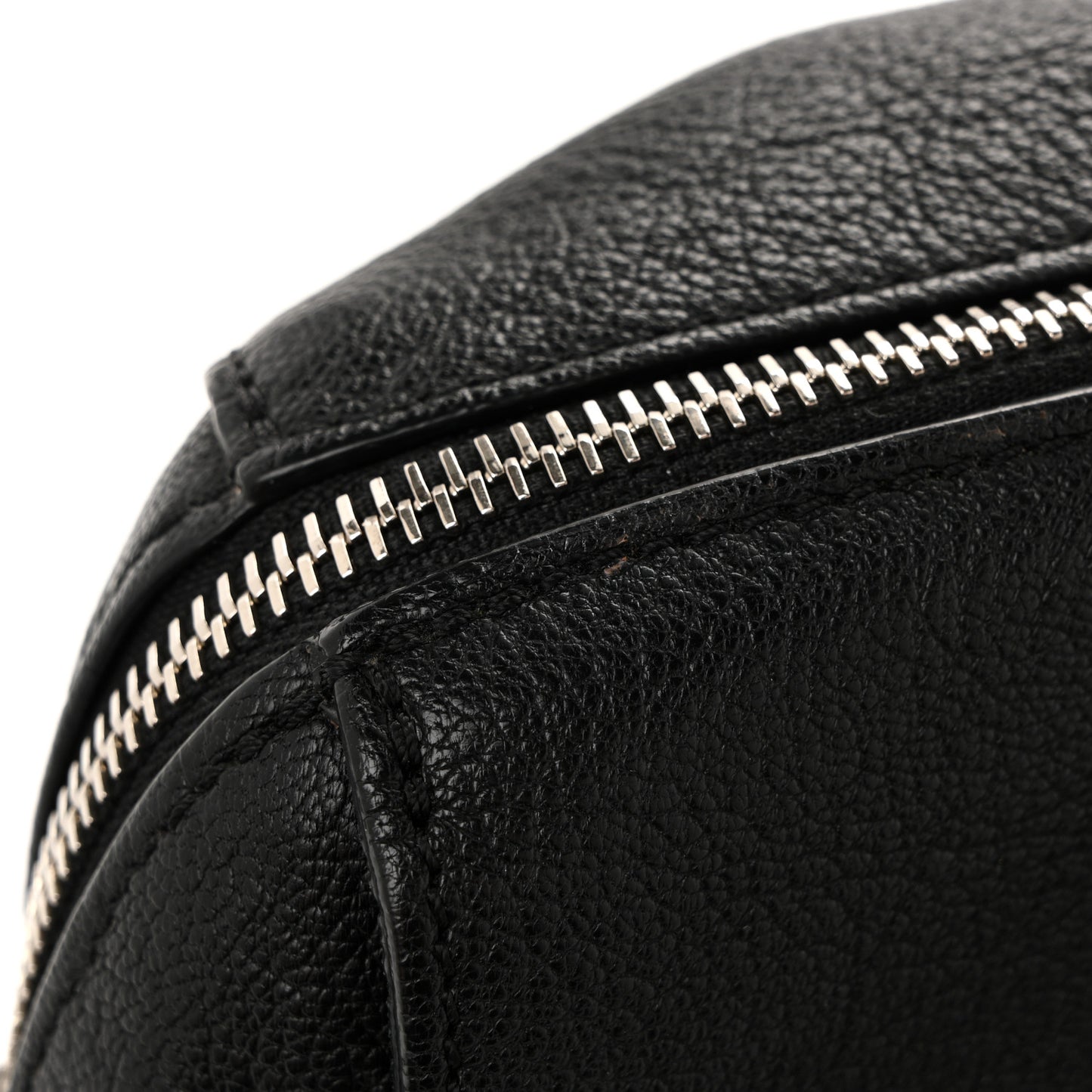 Glossy Goatskin Medium Del Rey Satchel Black