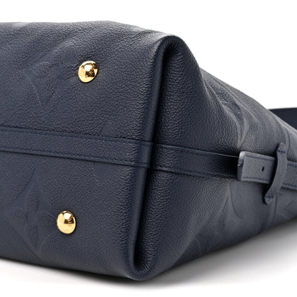 Louis Vuitton Empreinte Monogram Giant CarryAll MM Navy 8 of 9