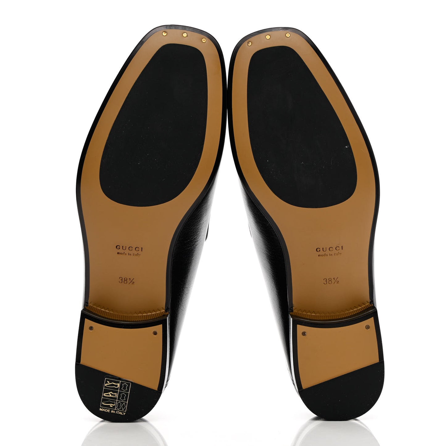 Goatskin Womens Horsebit Mid-Heel Loafers 38.5 Black