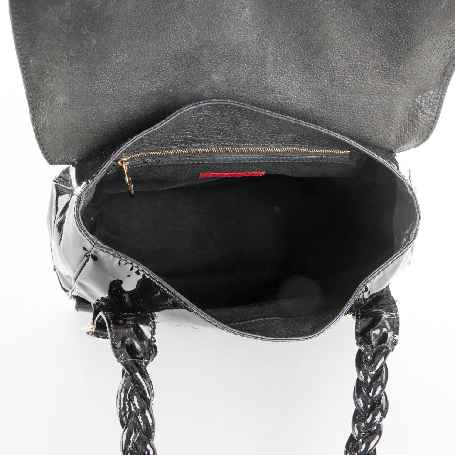 Valentino Garavani Patent Large Histoire Black 5 of 7