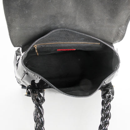 Valentino Garavani Patent Large Histoire Black 5 of 7