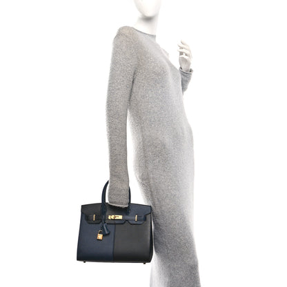 Hermes Epsom Casaque Birkin Sellier 30 Bleu Indigo Black Bleu Frida 2 of 11
