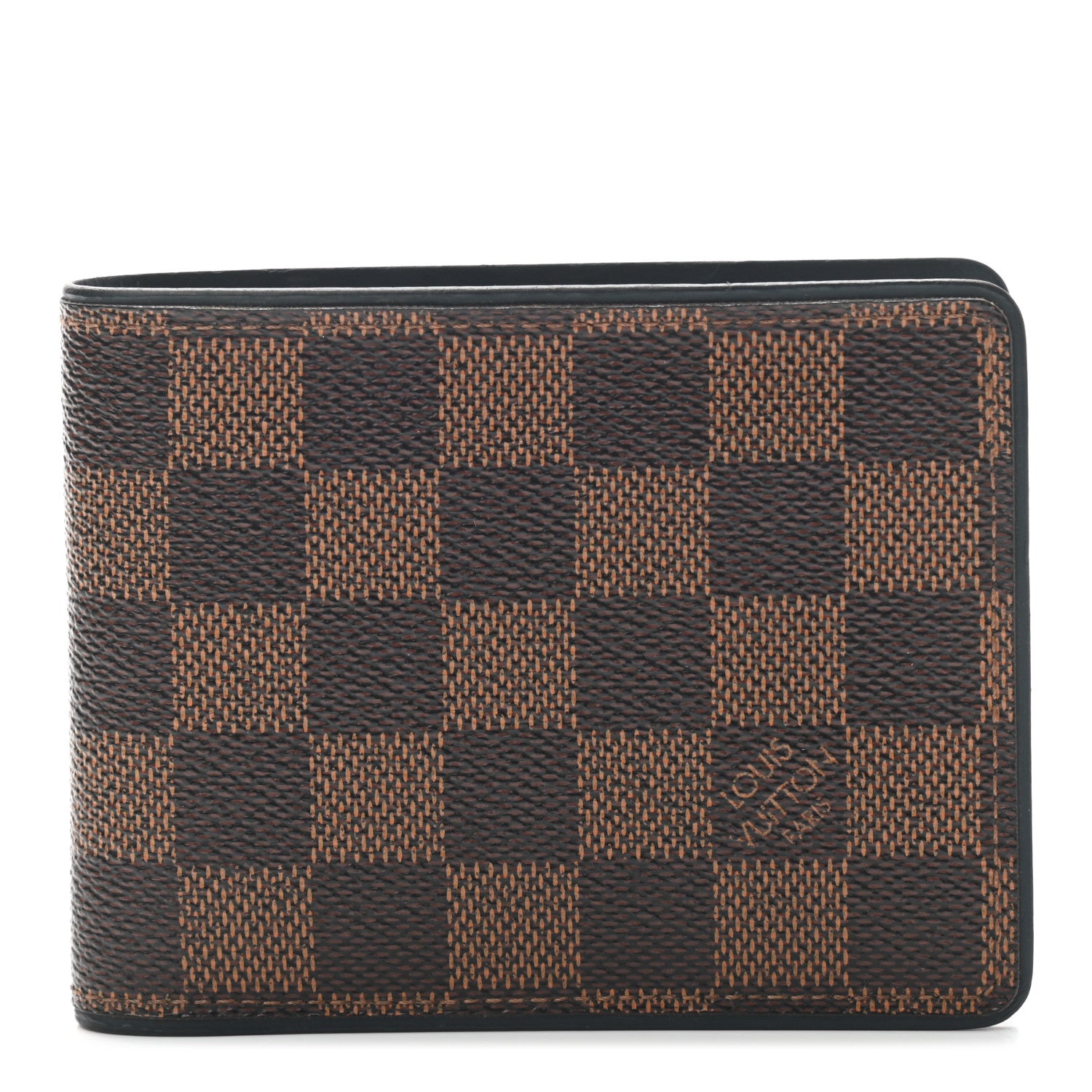 Louis Vuitton Damier Ebene Calfskin Multiple Wallet Blue 1 of 6